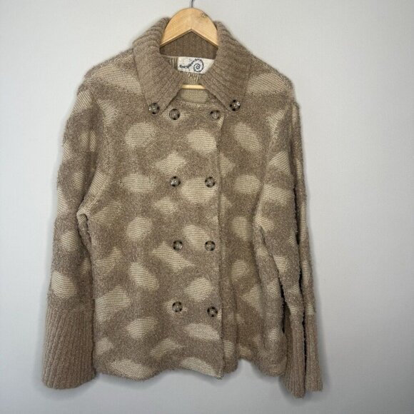 Rosie Neira Anthropologie Sweater Cardigan Chunky Women’s Sz L Boho Jacket - Picture 1 of 9